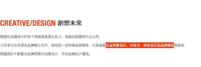 辉盛设计公司，专业品牌形象设计