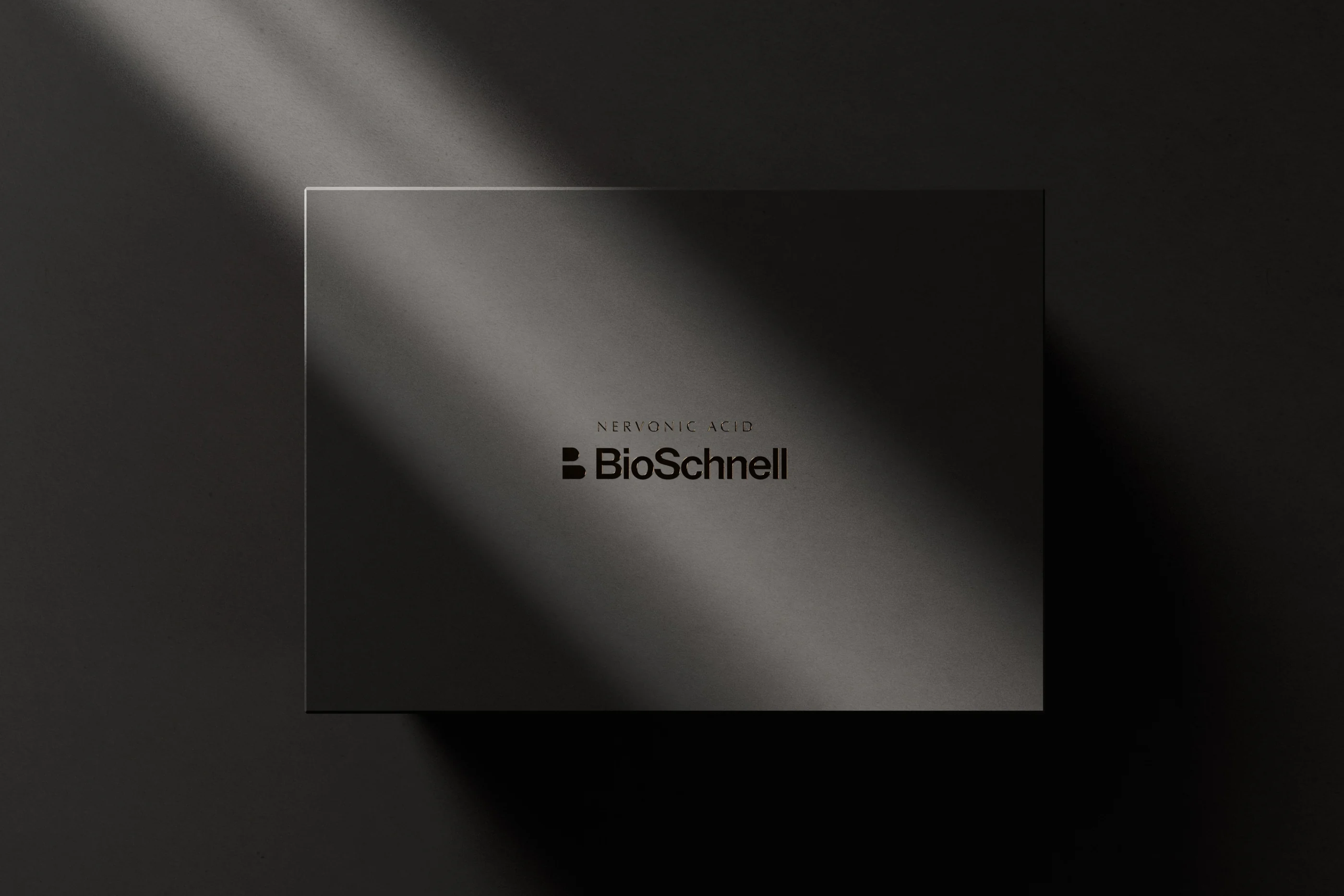 BioSchnell black product box with the brand mark