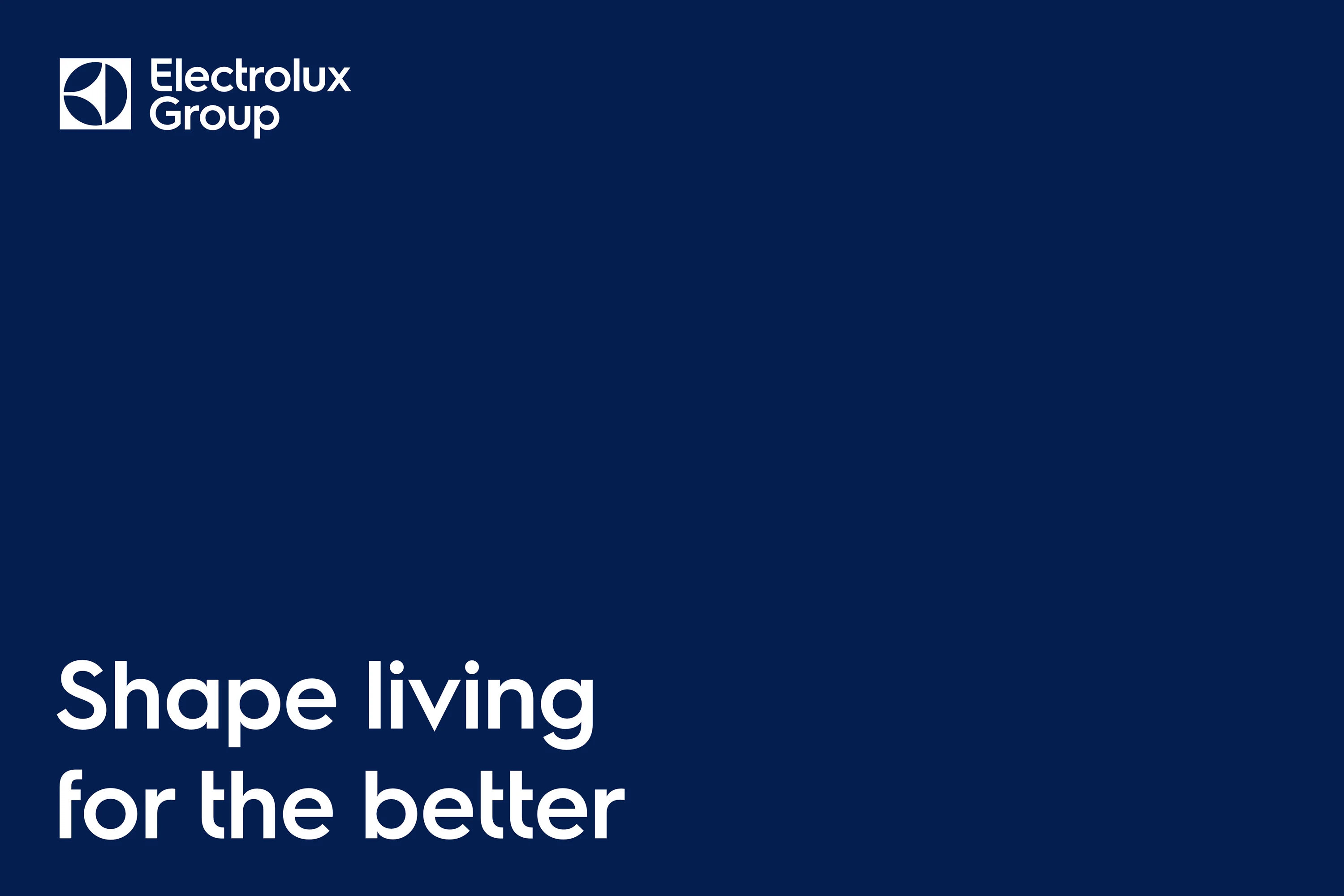 Electrolux booth brand identity and visual foundation